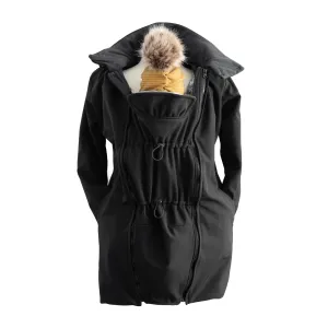 3-in-1 Winter, Fall & Spring Coat with Extension - Black - XS/S