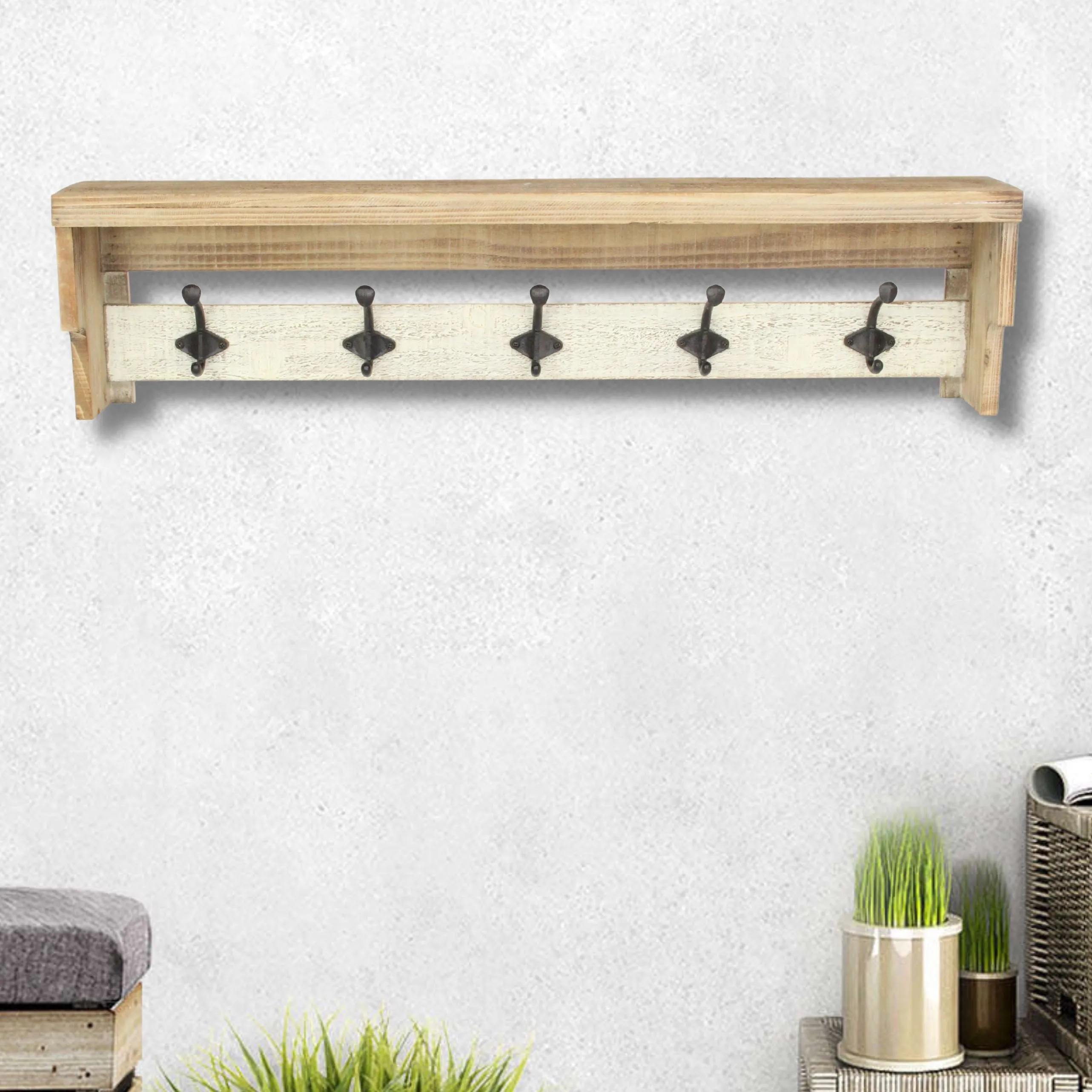 4672 - Truss Farm Style Coat Hanger