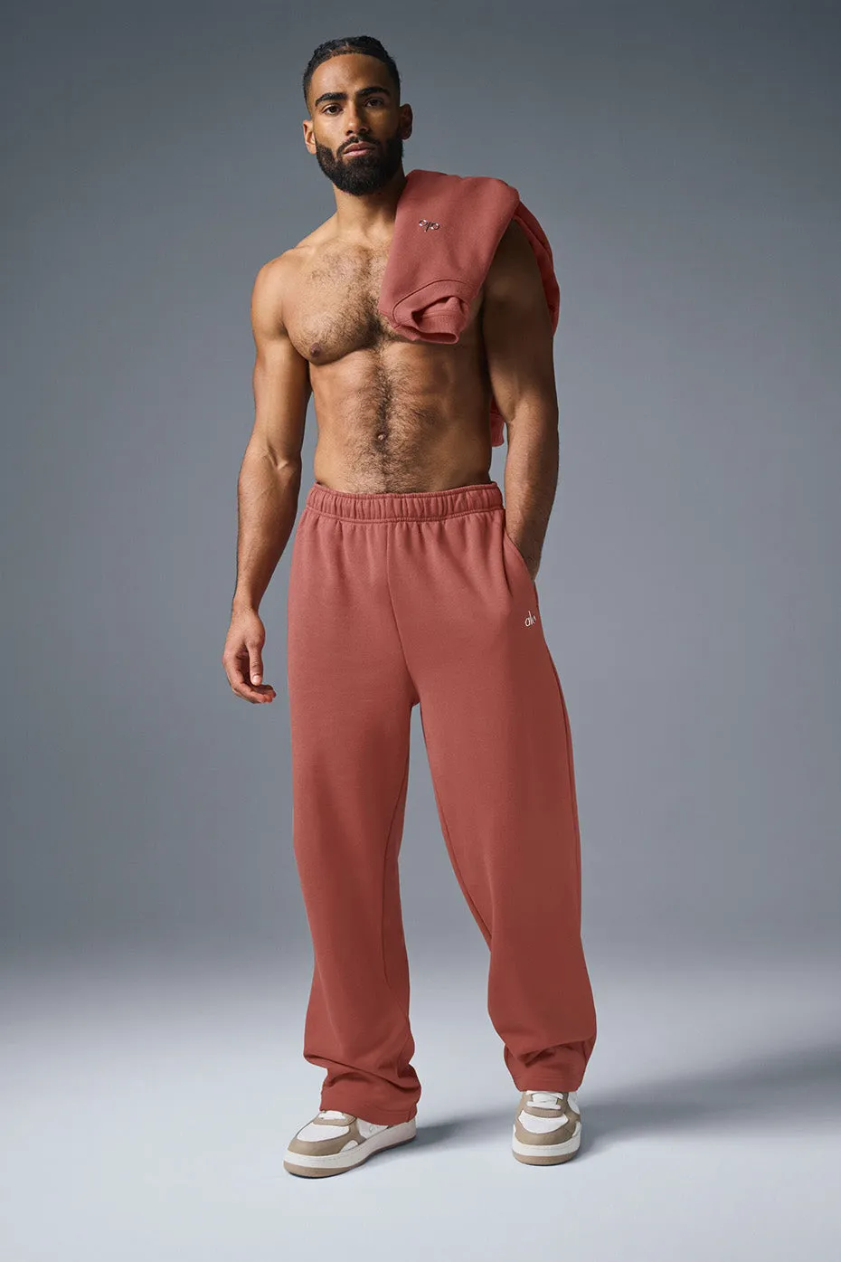 Accolade Straight Leg Sweatpant - Soft Terracotta