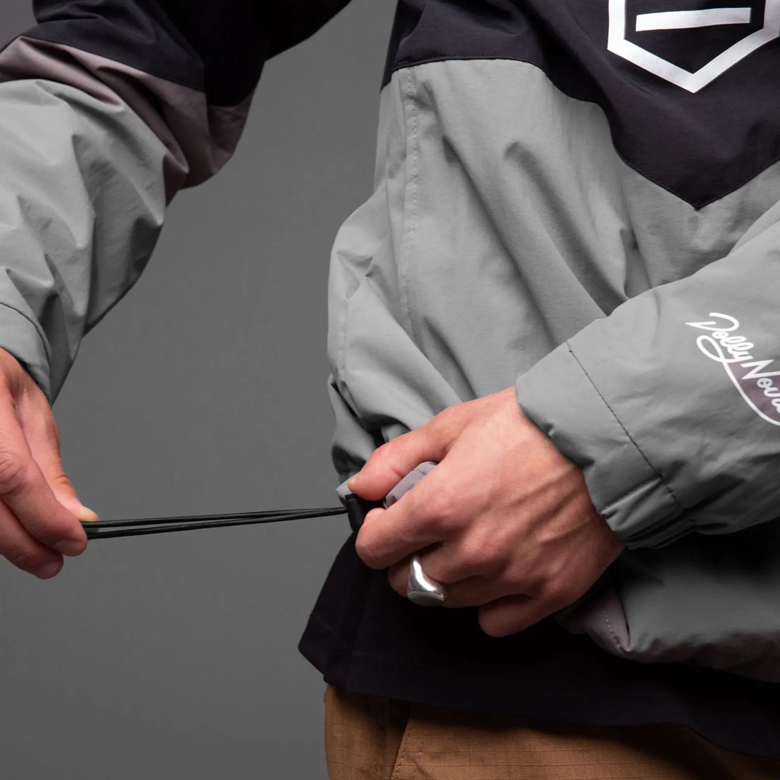 Anorak Jacket Black & White