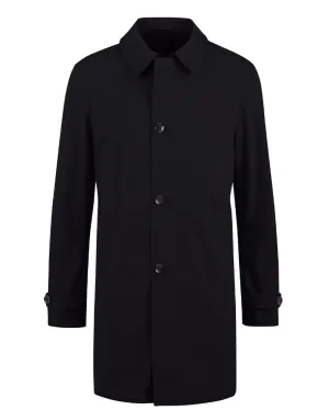 Bugatti Poplin Overcoat - Navy