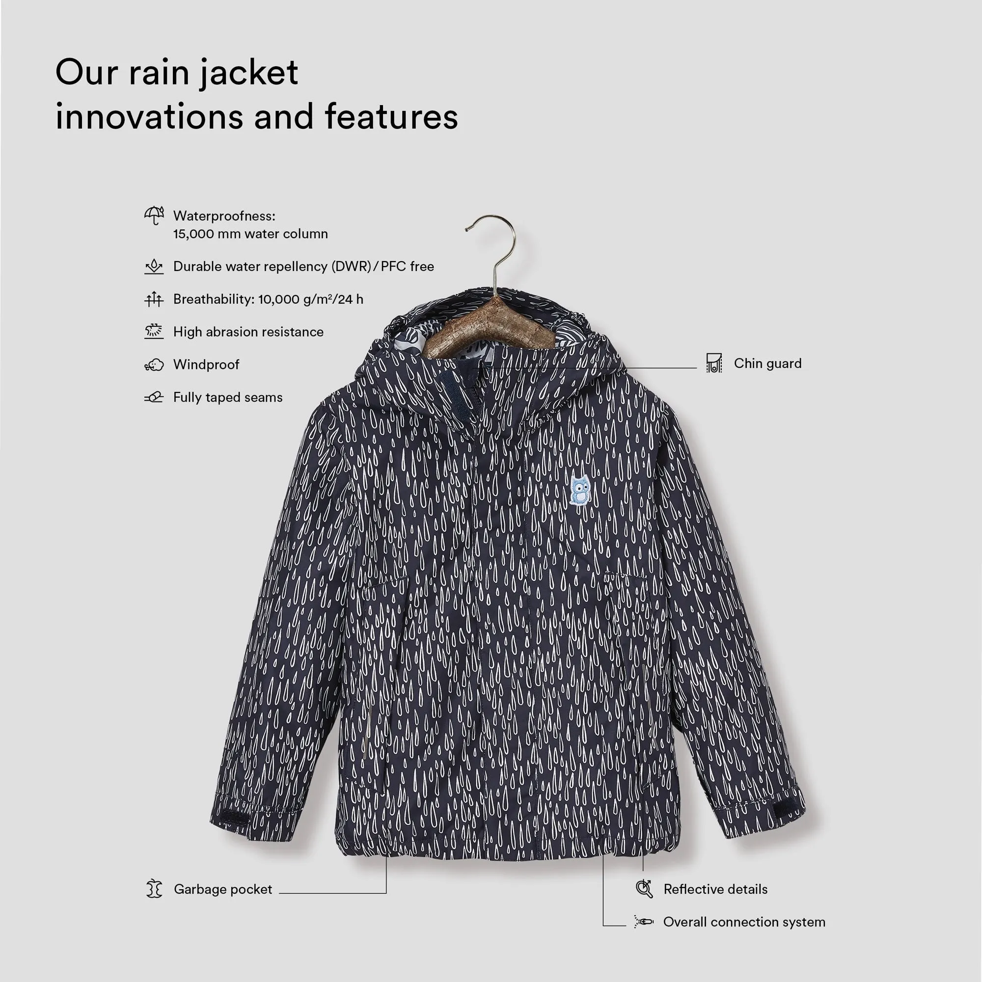 Chip rain jacket "Twine"