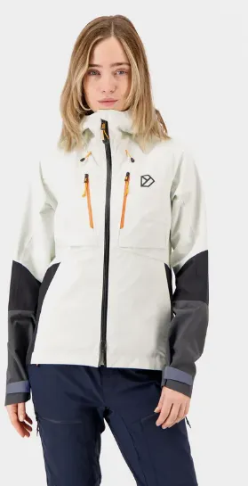 Didriksons Womens Waterproof Jacket - Indus White Foam