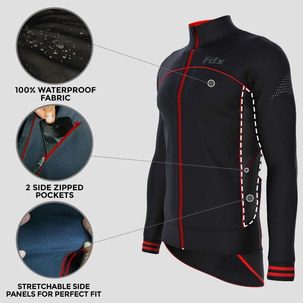 Fdx Apollux Red Softshell Men's & Boy's Windproof Cycling Jacket