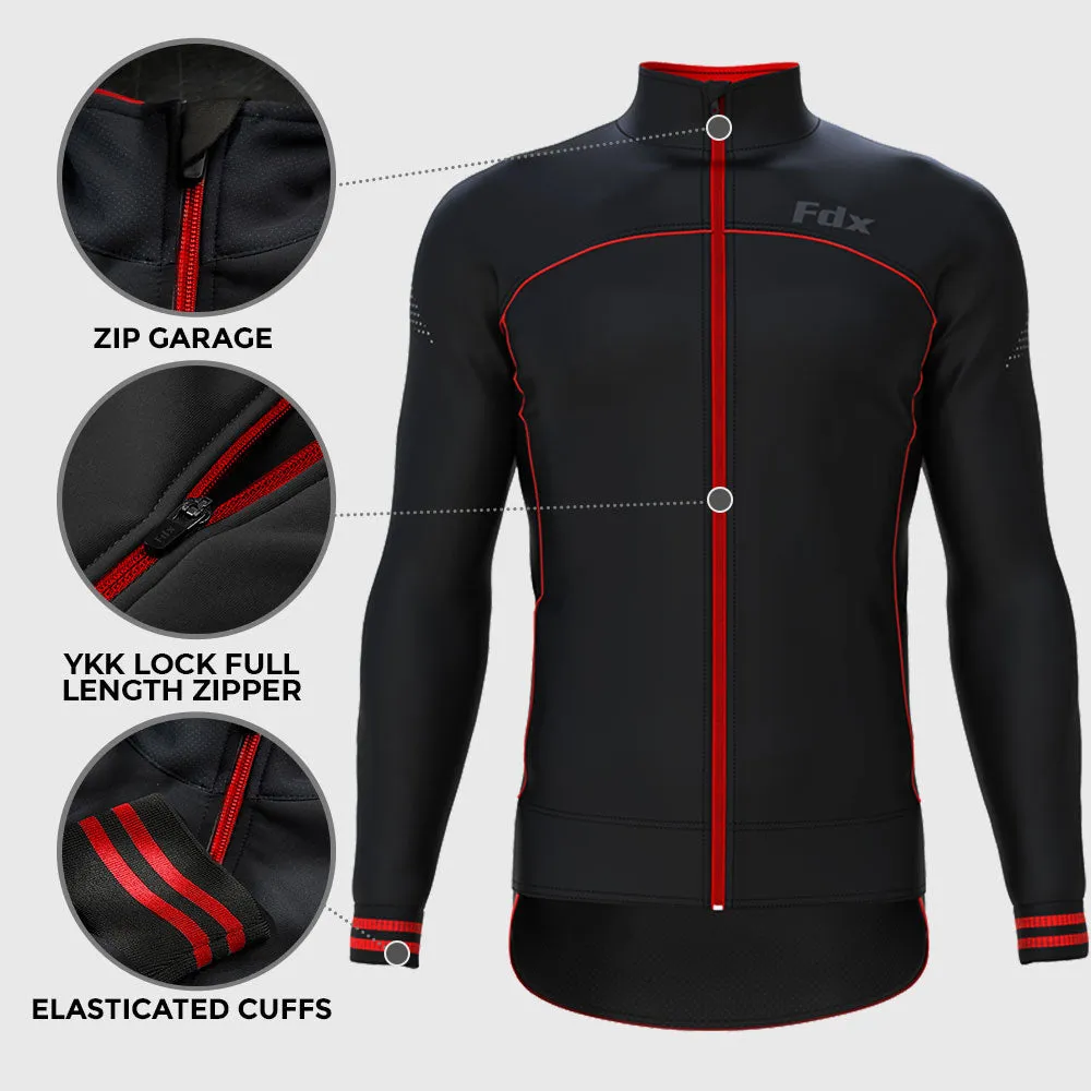 Fdx Apollux Red Softshell Men's & Boy's Windproof Cycling Jacket