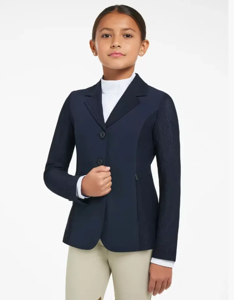 Harmony Jr 2.0 Girls Mesh Show Coat from R.J. Classics - Navy