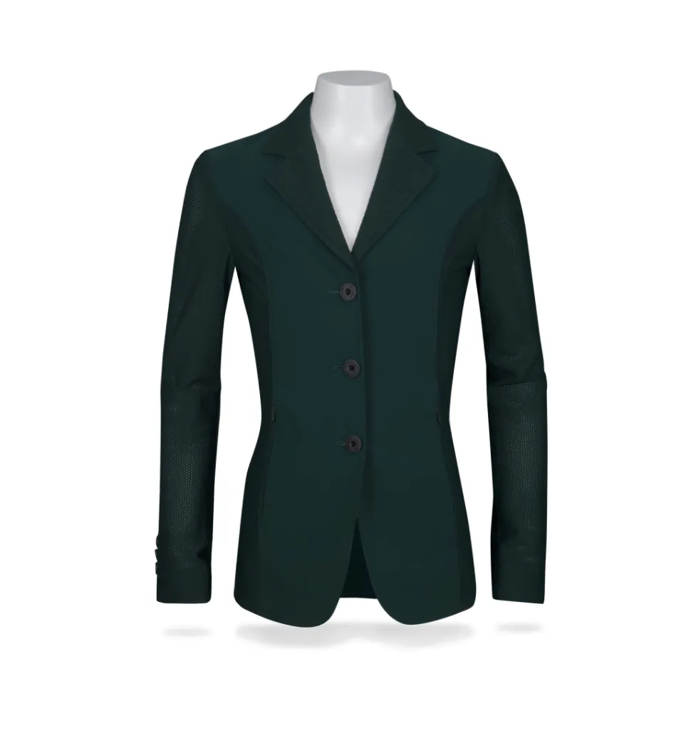 Harmony Jr Girls Mesh Show Coat from R.J. Classics -Green Gables