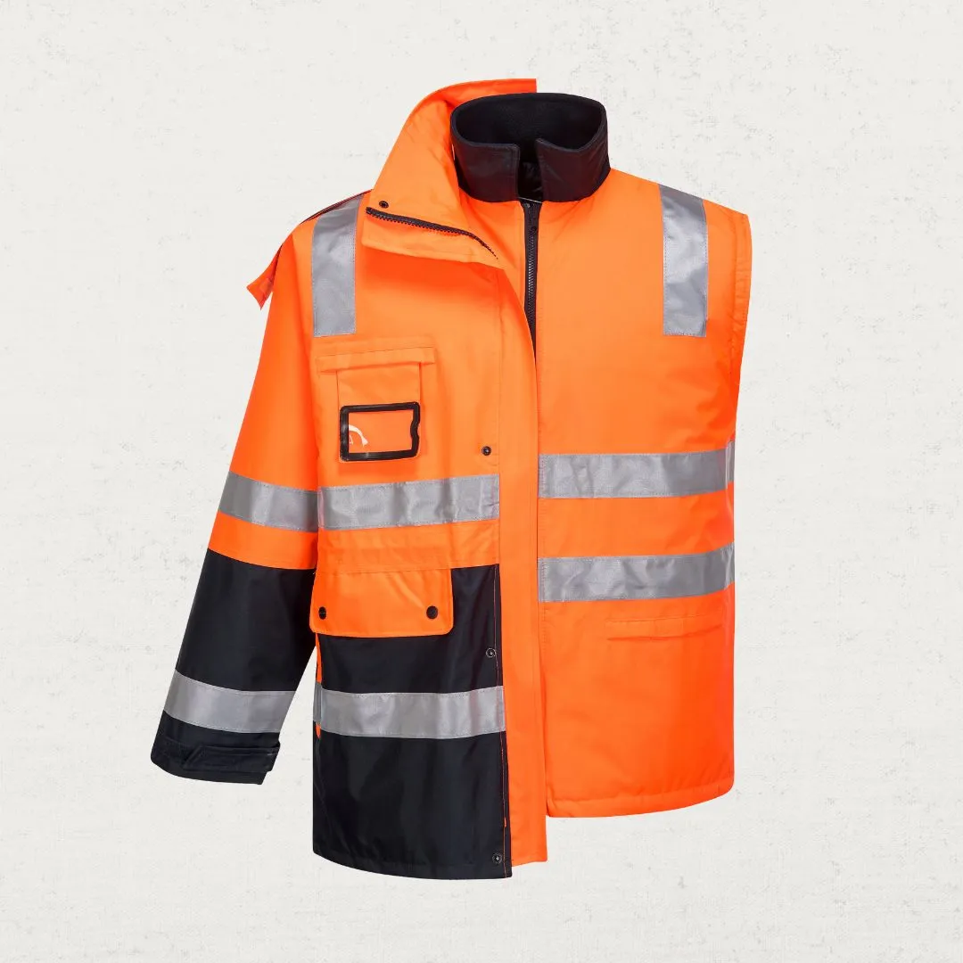 Hi Vis Venture 4 in 1 Waterproof Jacket