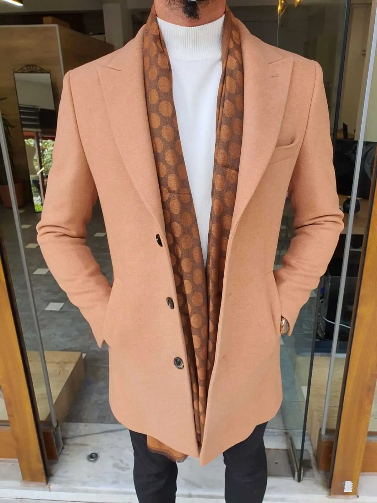 HolloMen Dustin Beige Coat