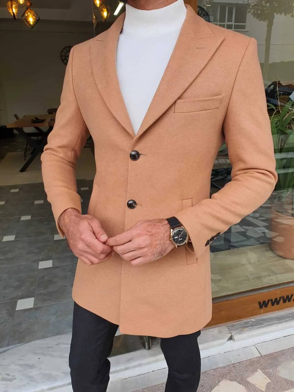 HolloMen Dustin Beige Coat