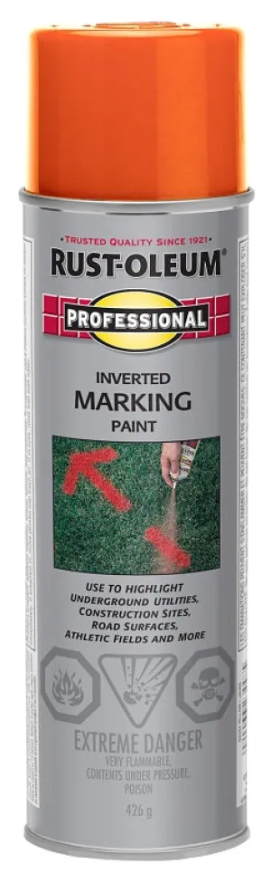 Inverted Marking Spray Paint,  Red-Orange 426G