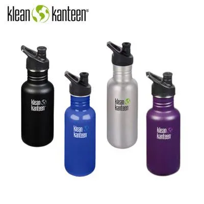 Klean Kanteen Classic 18oz Water Bottle with Sport Cap