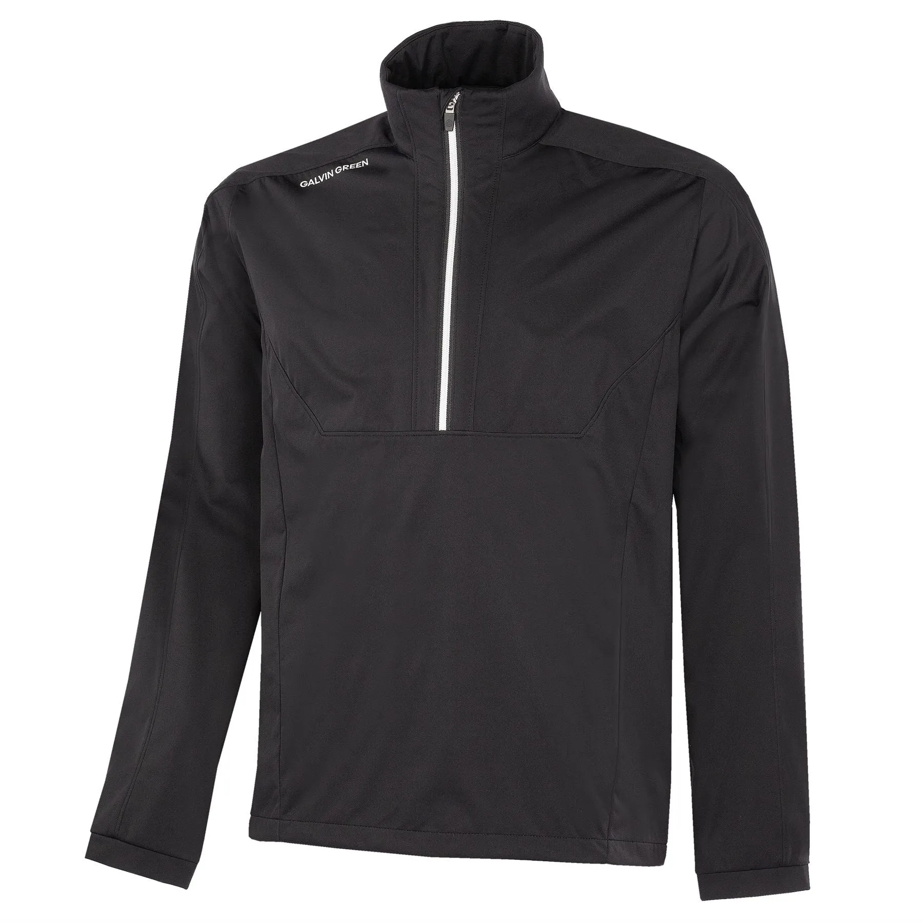 Lawrence Half Zip Windproof Jacket Black/White - AW24