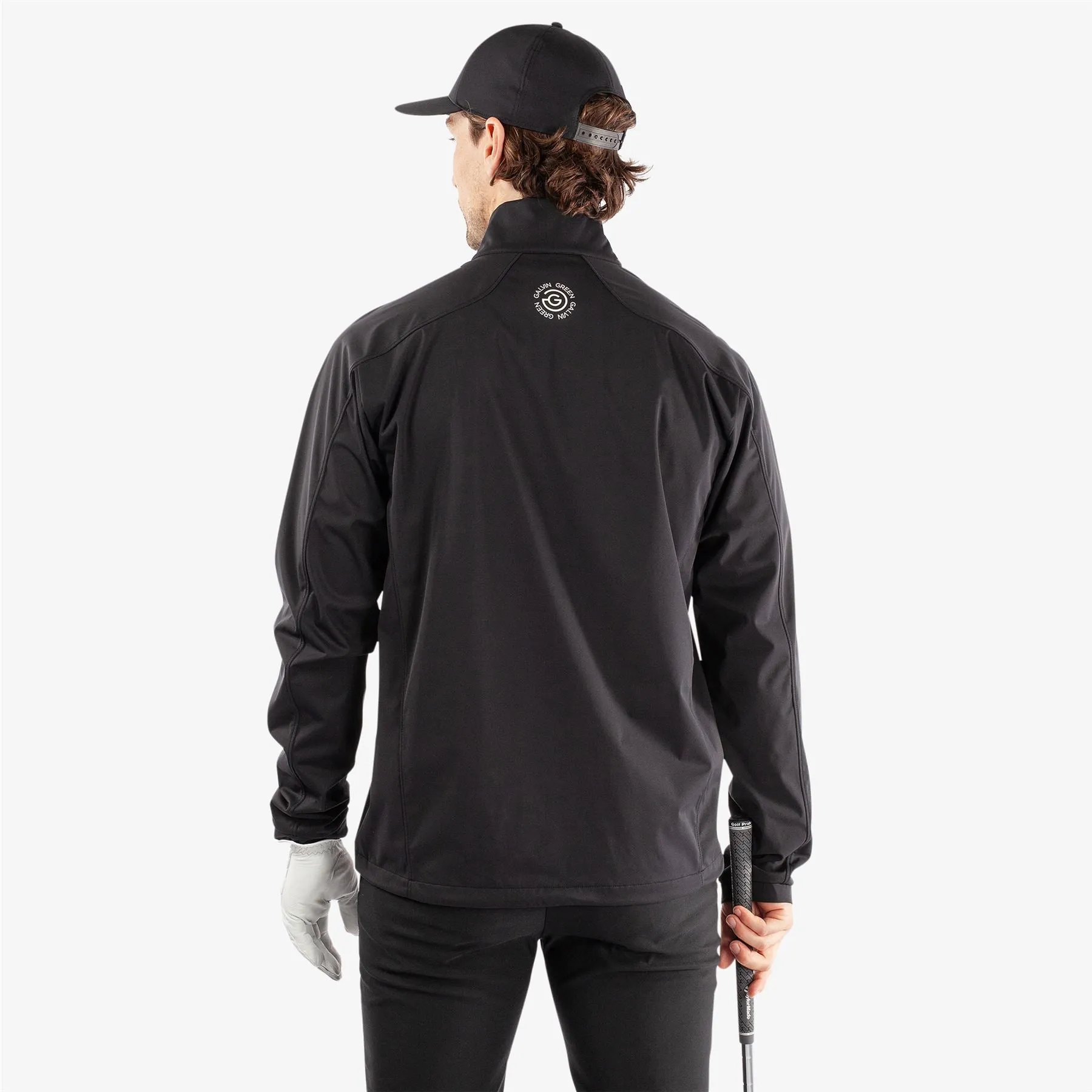 Lawrence Half Zip Windproof Jacket Black/White - AW24