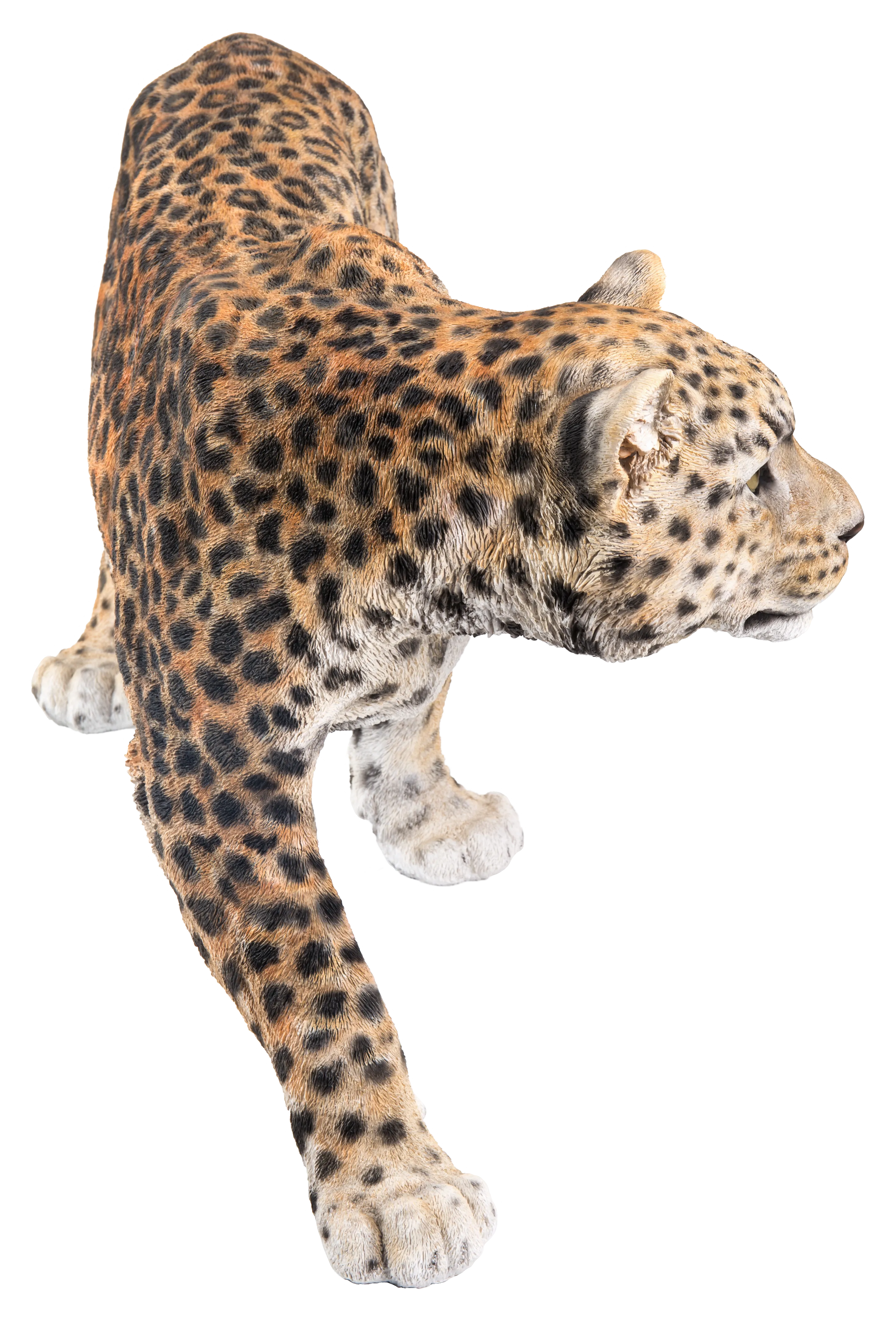 Leopard Stalking Garden Statue