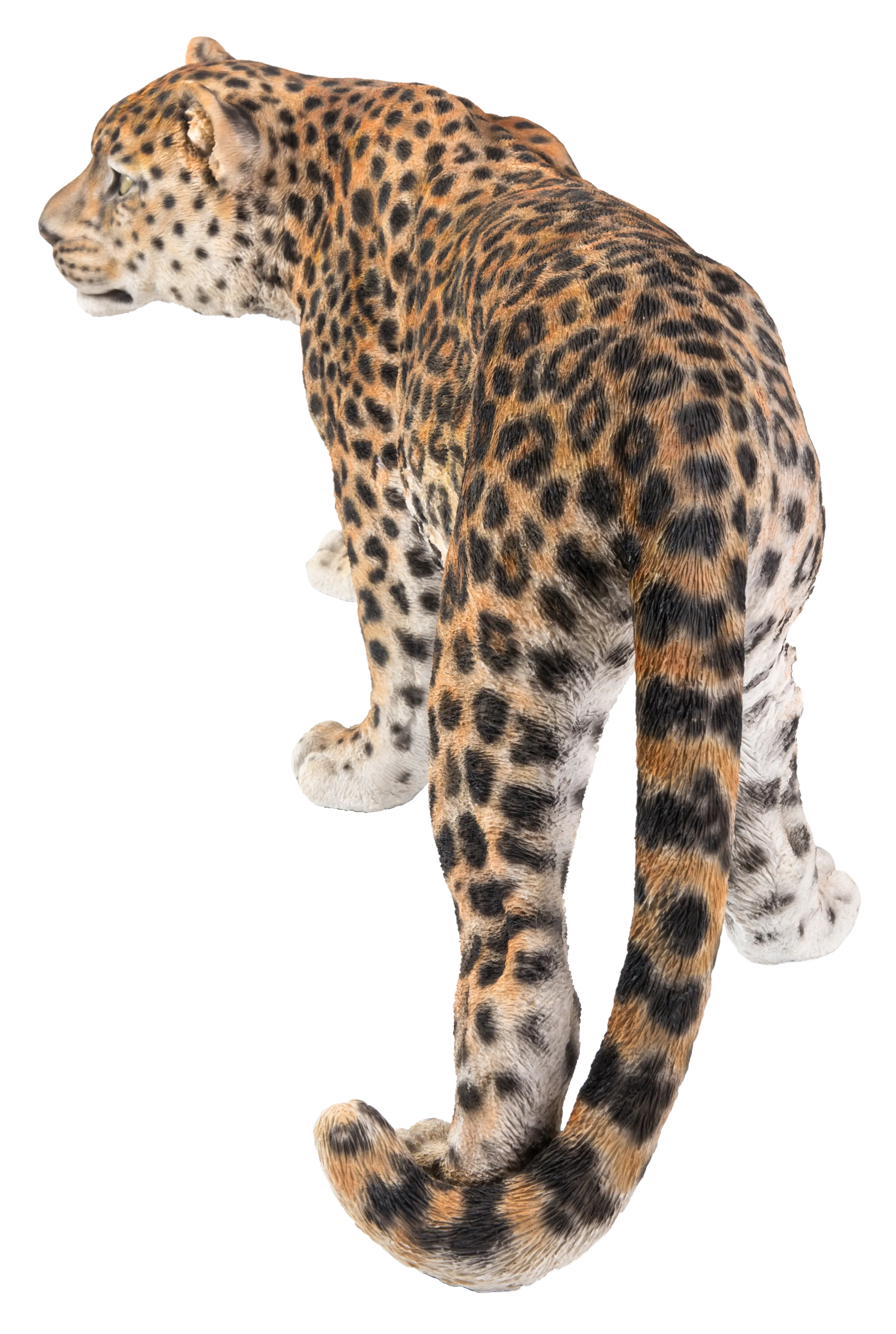 Leopard Stalking Garden Statue