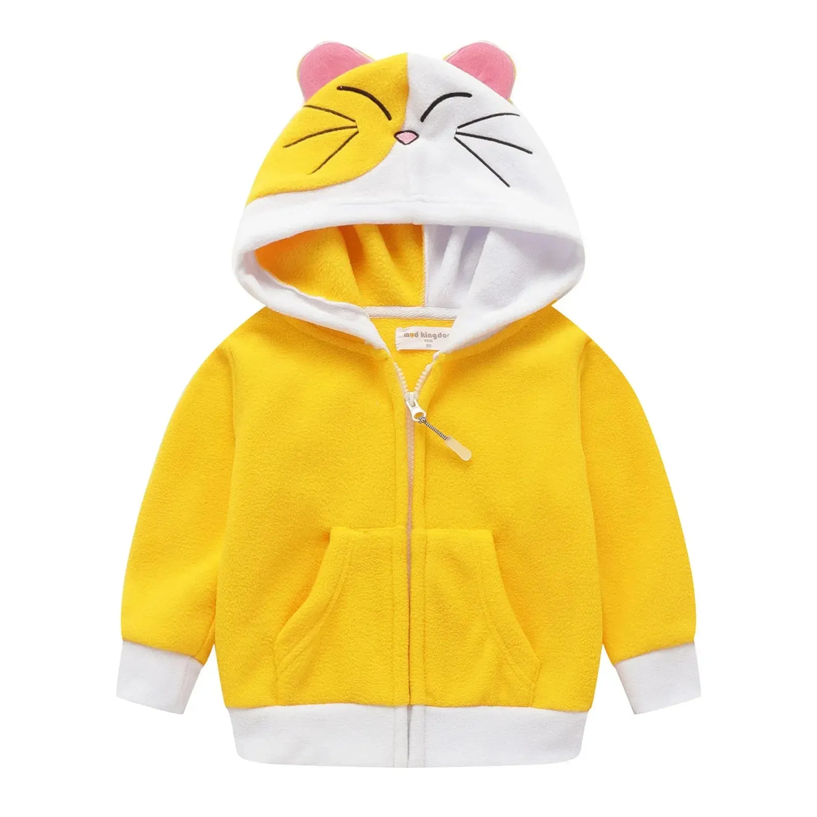 Lightweight Animal Toddler Animal Hoodies Zip Up