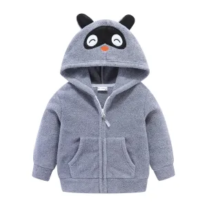 Lightweight Animal Toddler Animal Hoodies Zip Up