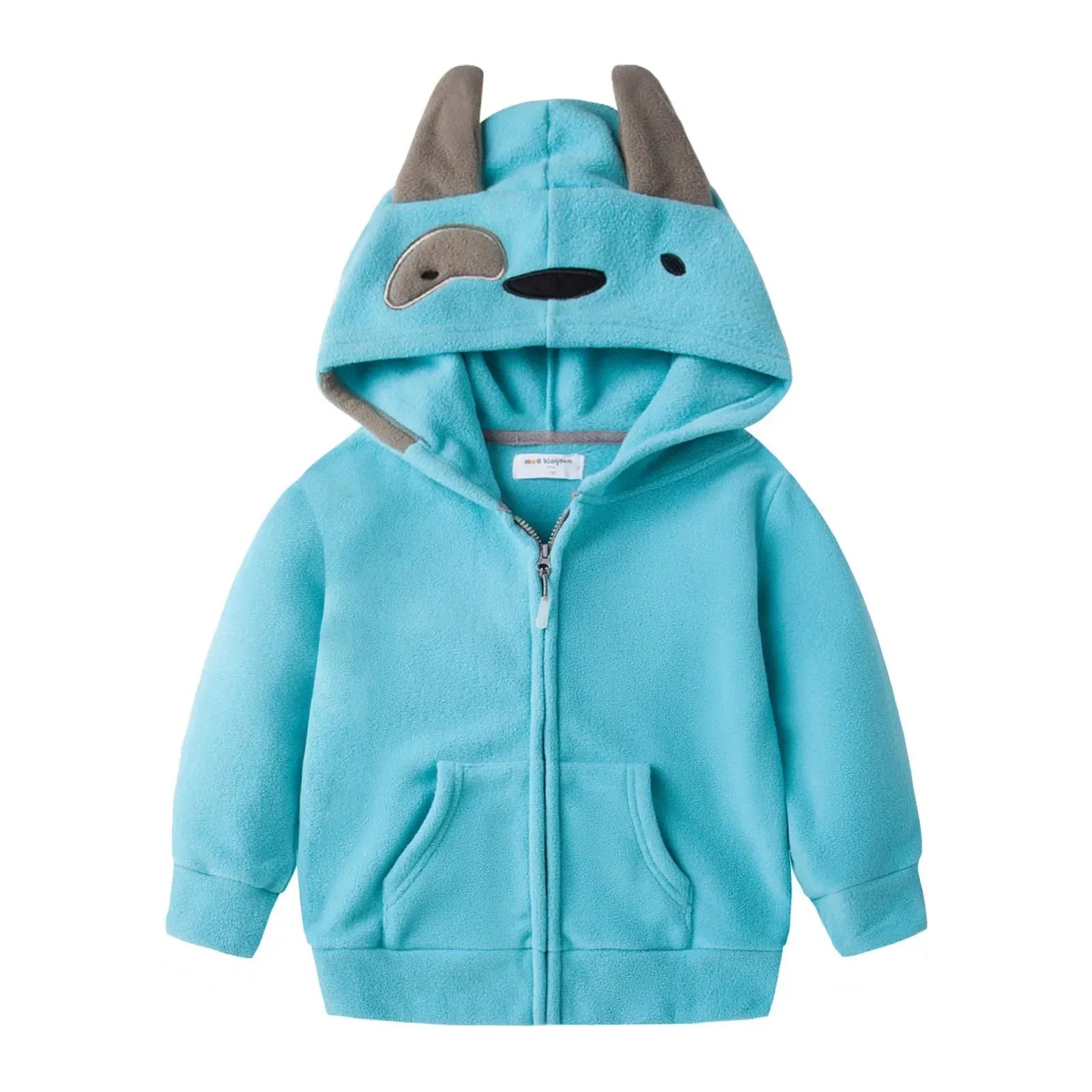 Lightweight Animal Toddler Animal Hoodies Zip Up