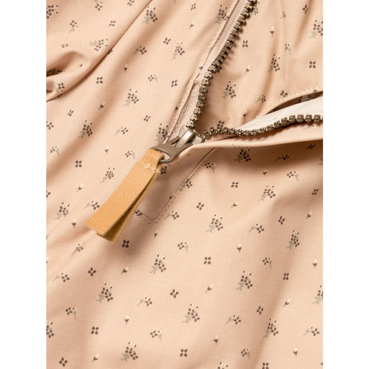 Tan AOP Loose Gerda Jacket from LilAtelier Rugby - All Over Print Design