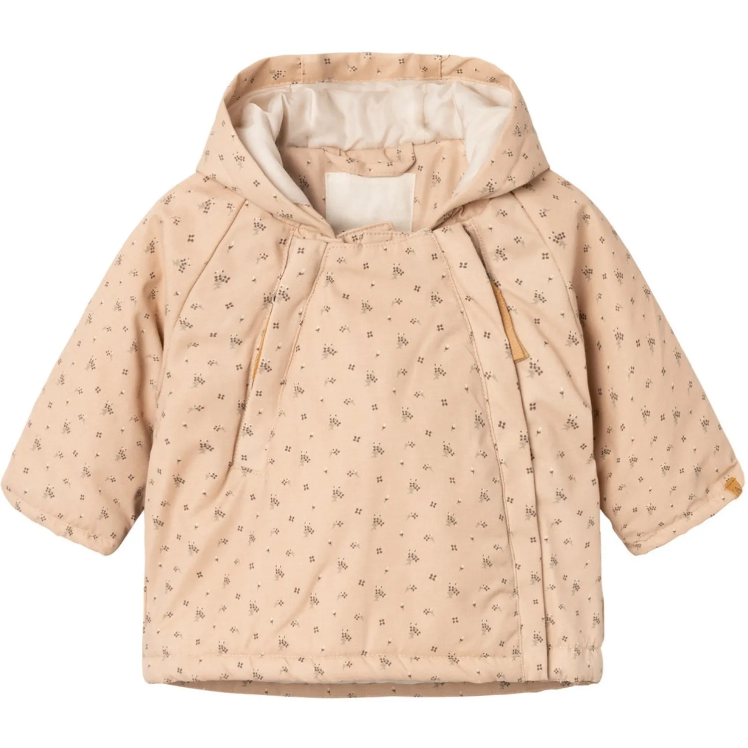 Tan AOP Loose Gerda Jacket from LilAtelier Rugby - All Over Print Design