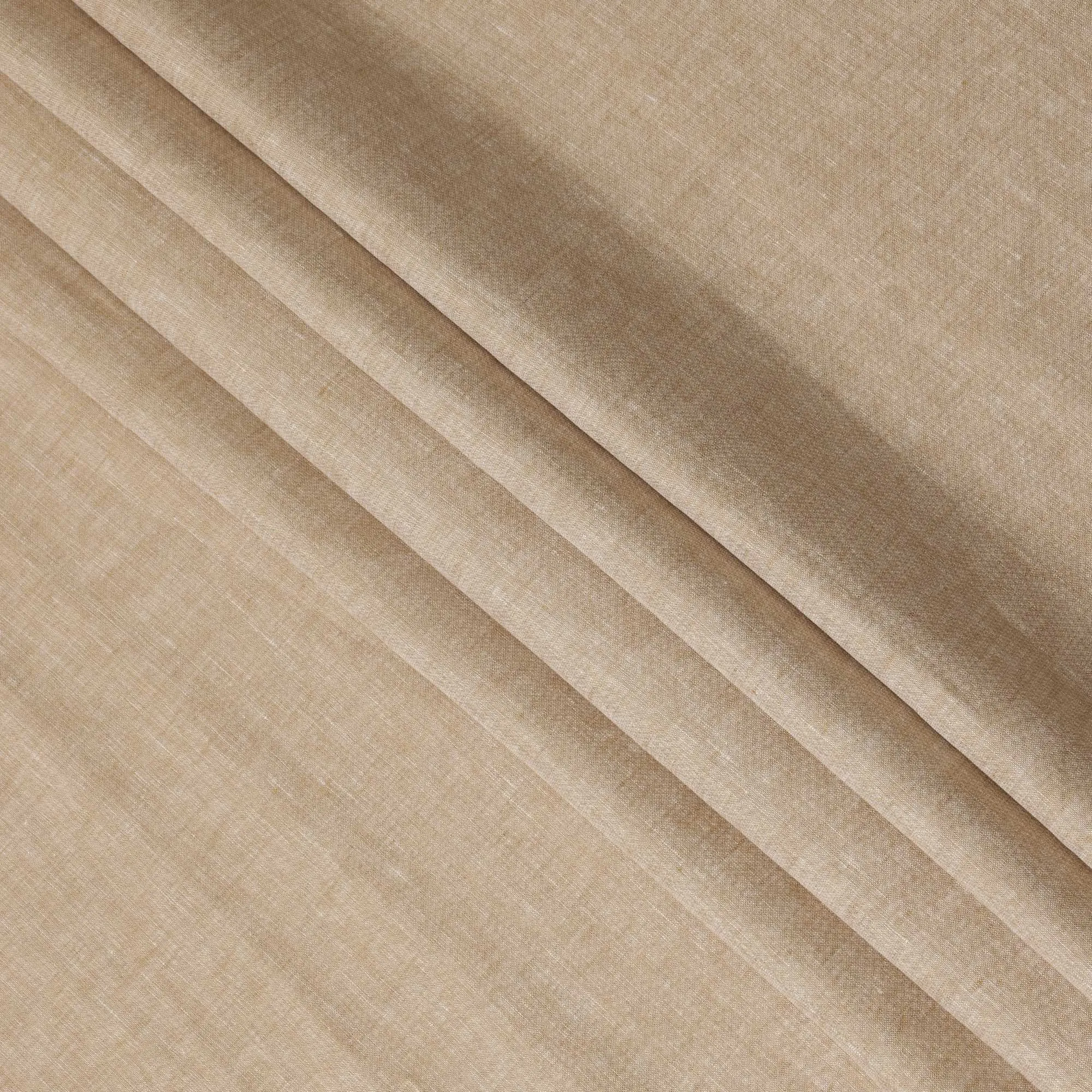 Natural Beige Pure Linen Fabric for Tailoring, 60 Lea, 150 cm Width-D20554