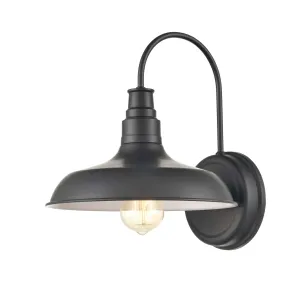 Outdoor Wall Sconce - Powder Coat Black - 13in. Extension - E26 Medium Base