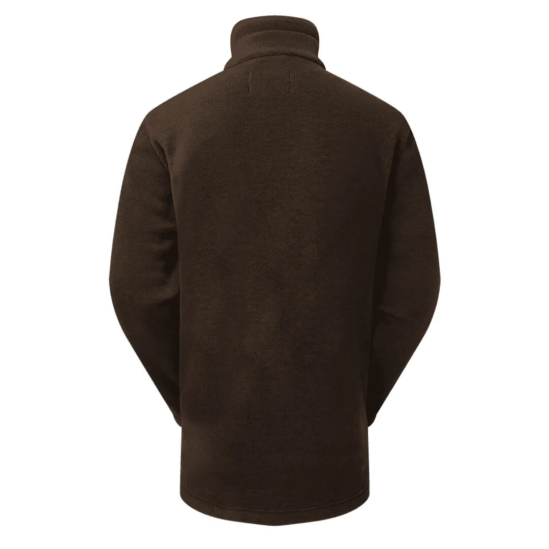 Oxford Fleece Jacket - Brown Melange by Shooterking