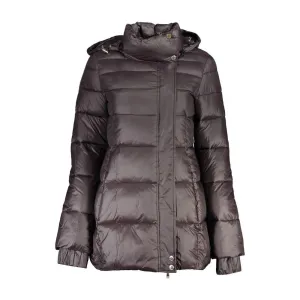 Patrizia Pepe Black Polyamide Jackets & Coat