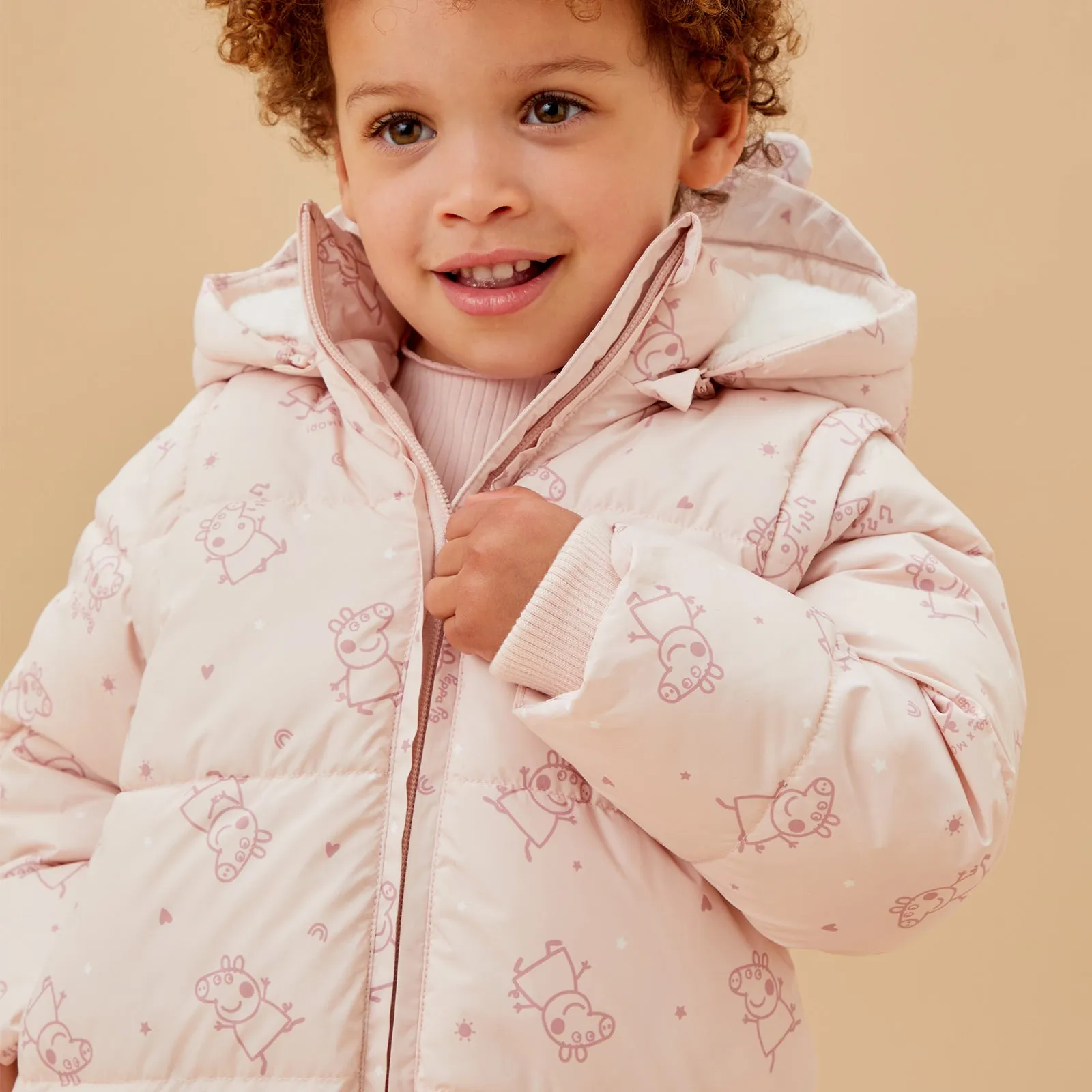 Peppa Pig Recycled Waterproof 3-in-1 Padded Coat