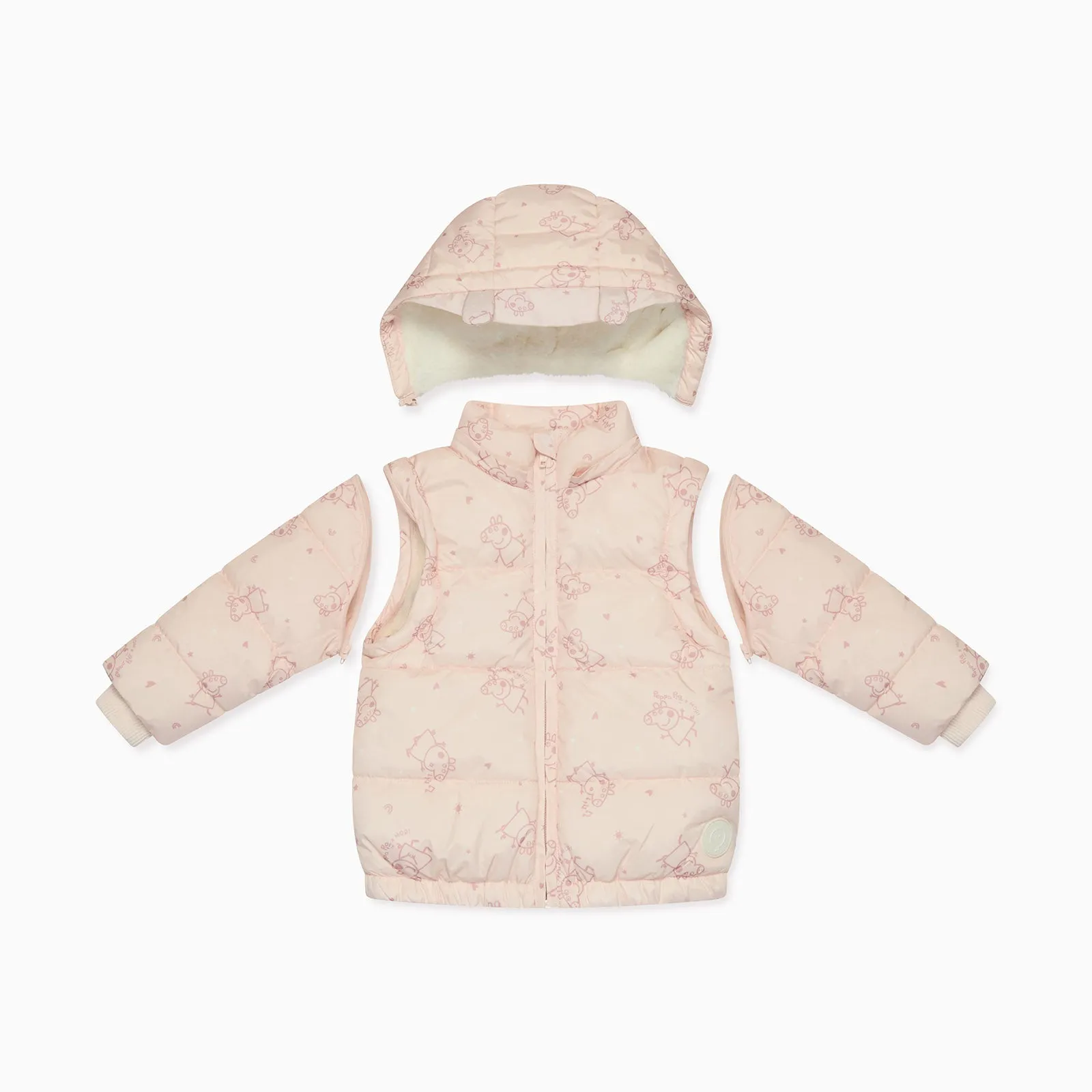 Peppa Pig Recycled Waterproof 3-in-1 Padded Coat