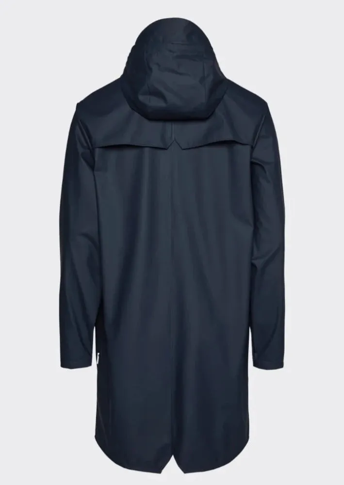 Rains Long Jacket Navy