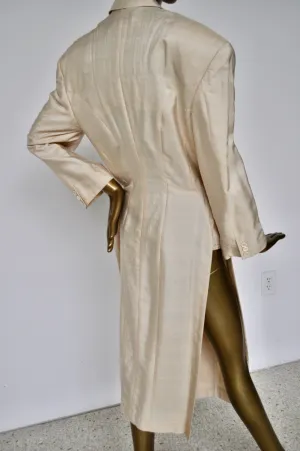 Rare Comme des Garçons silk coat from 1991