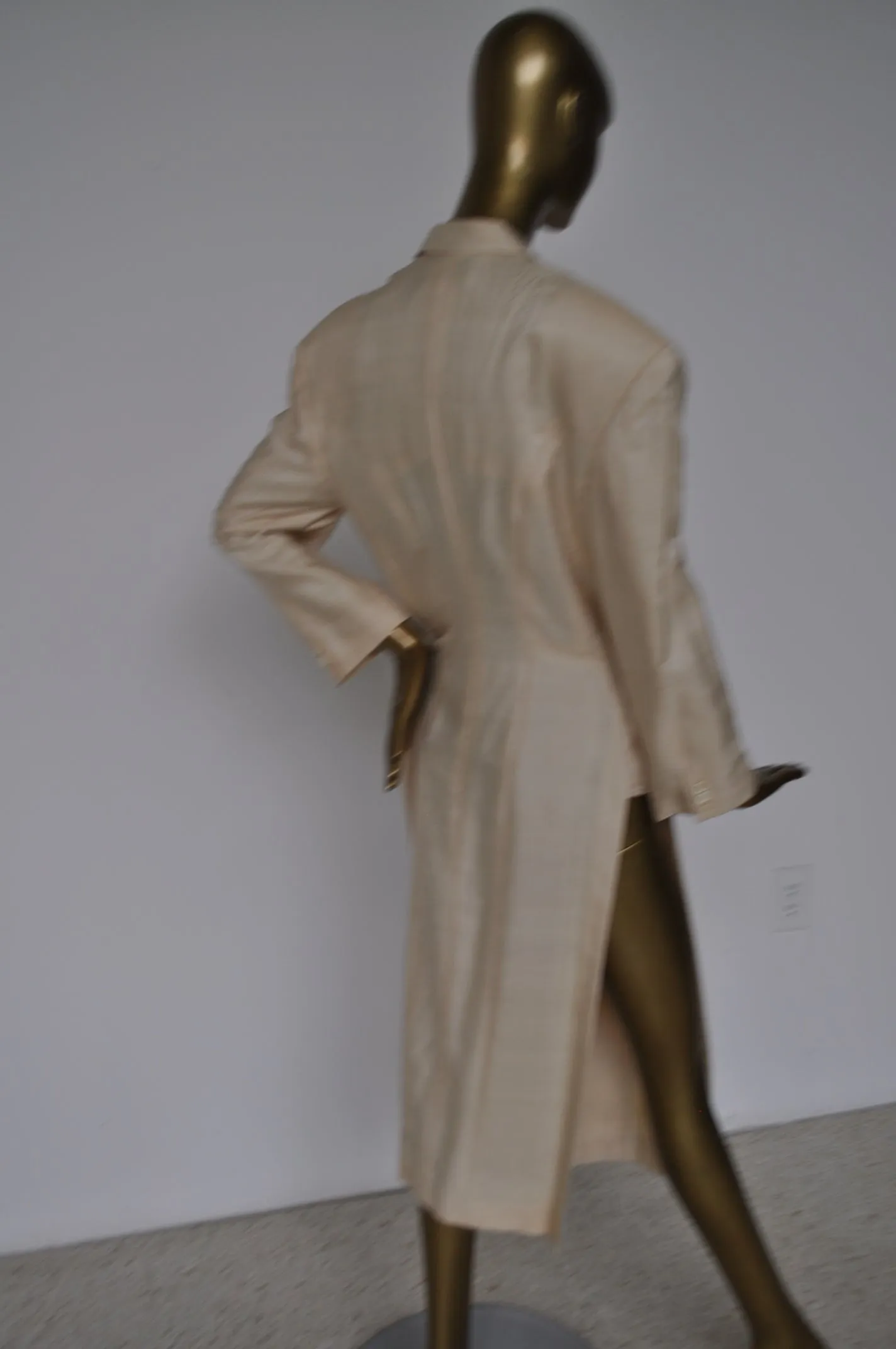 Rare Comme des Garçons silk coat from 1991