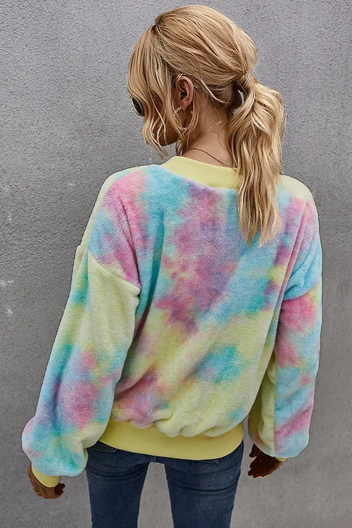 Ready For Fall Tie-Dye Fluffy Jacket - 4 Colors