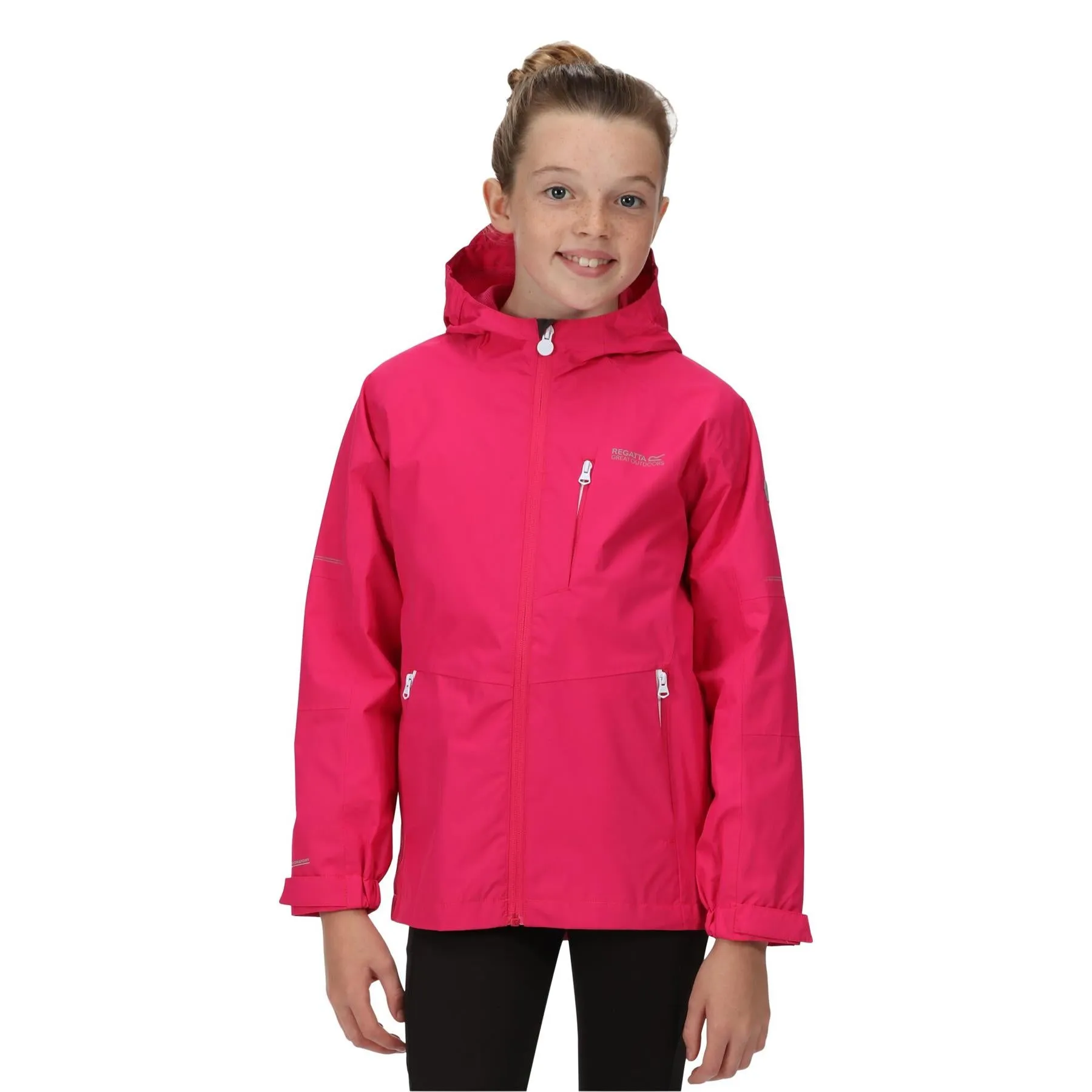 Regatta Kids Calderdale II Waterproof Hooded Zip Pocket Jacket