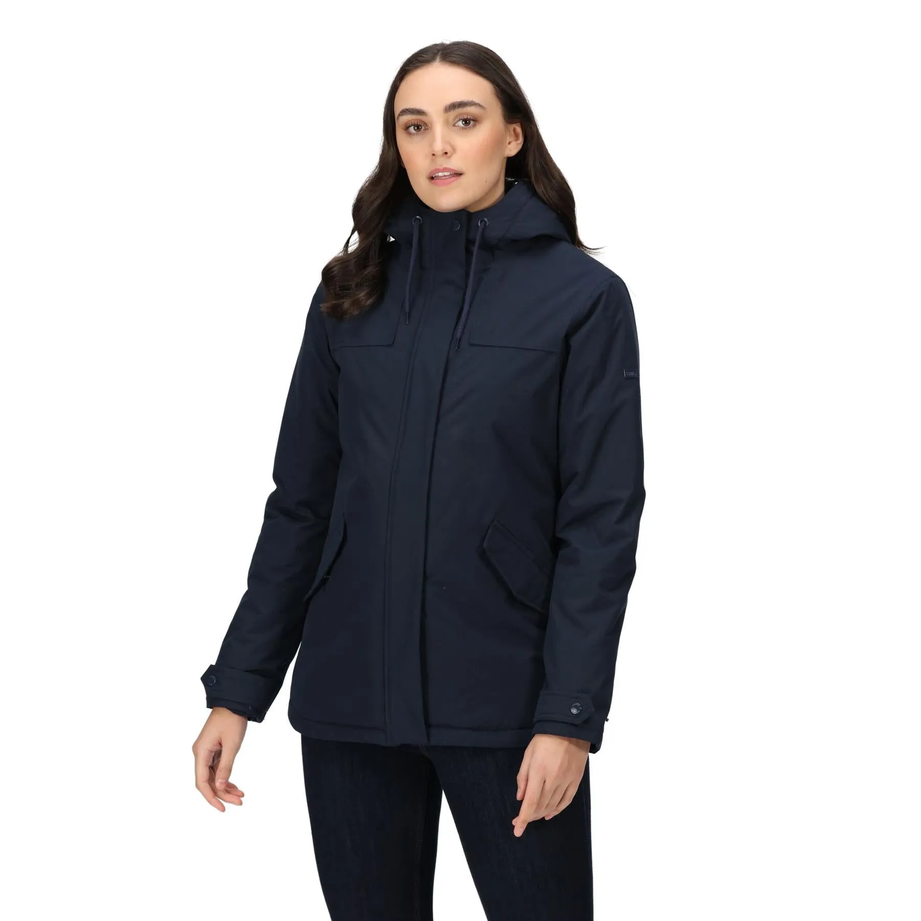 Regatta Womens Bria Fur Lined Waterproof Hooded Insulated Jacket