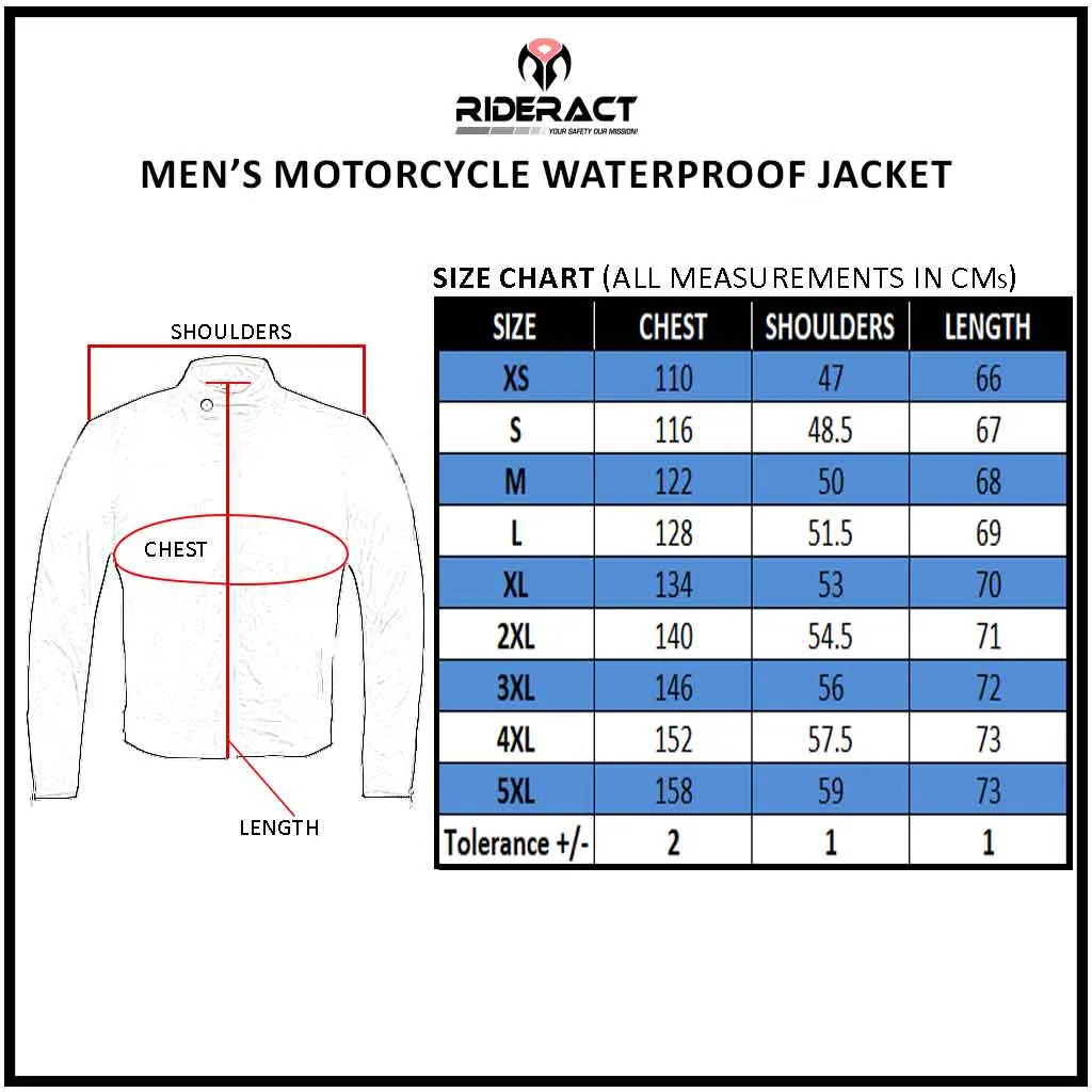 RIDERACT® Textile Motorcycle Jacket Waterproof Gaze Motorbike Jacket