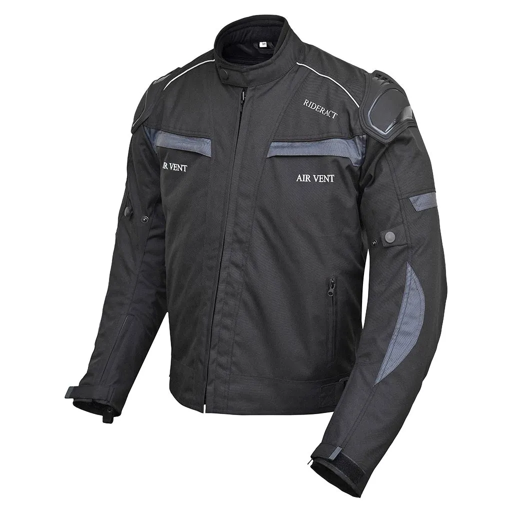 RIDERACT® Waterproof motorcycle jacket Textile Dominator Motorbike Jacket