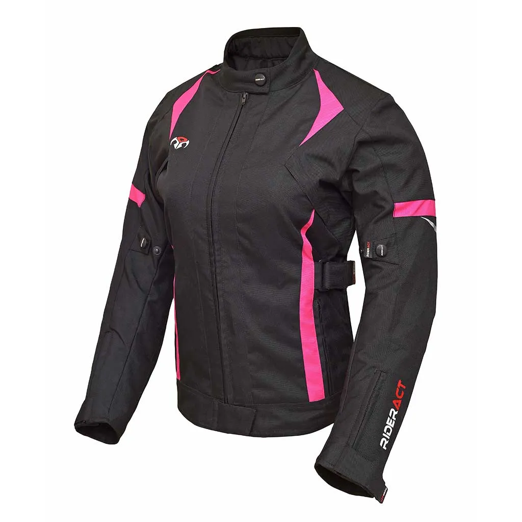 RIDERACT® Women Waterproof Motorcycle Jacket Gallop Pink