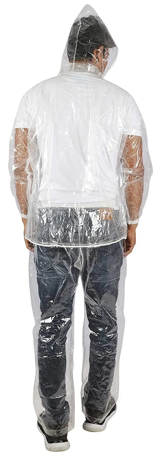 Romano nx Waterproof Transparent Rain Coat Men with Jacket and Pant