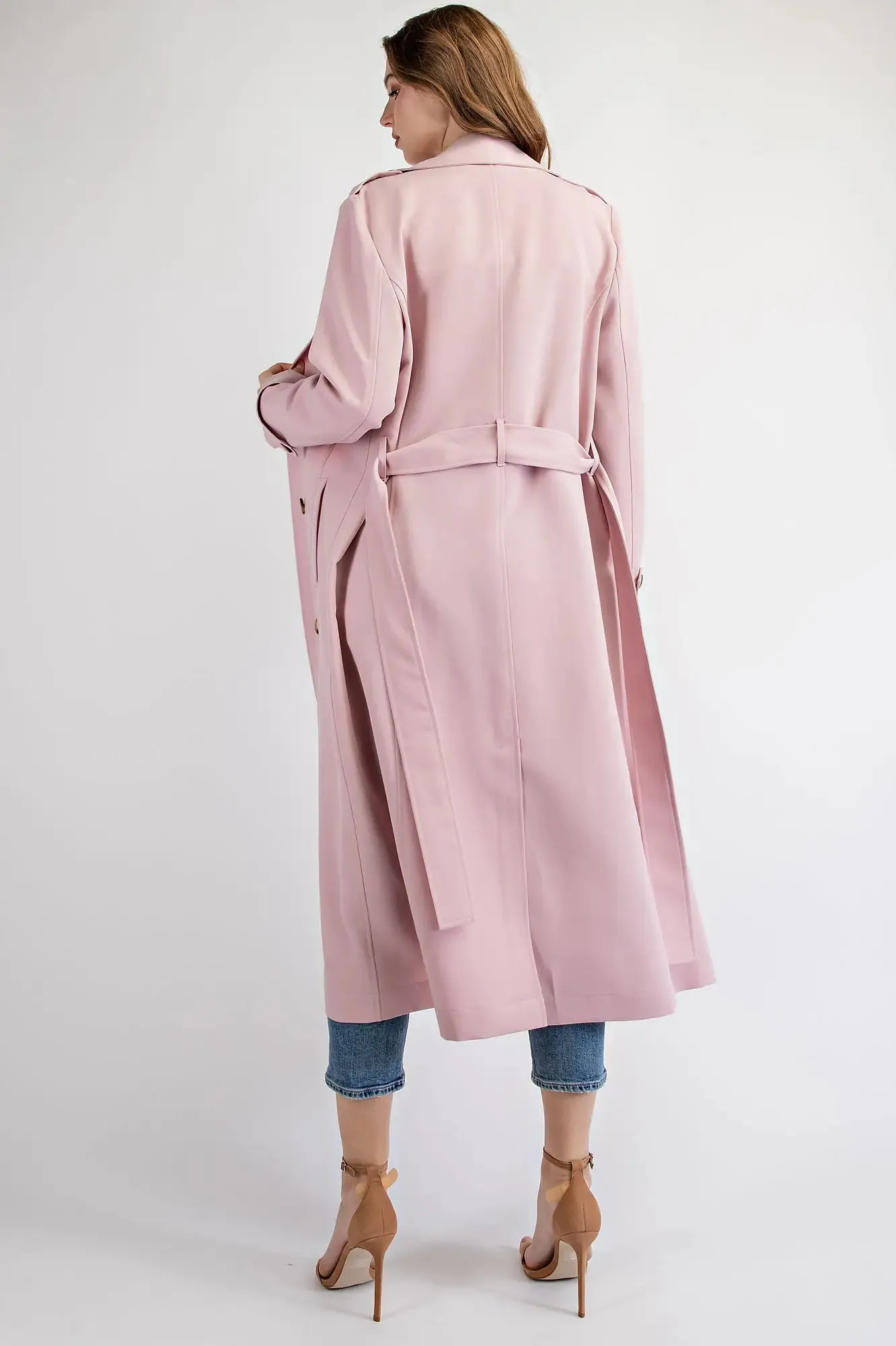 Say So  Double Breasted Trench Coat