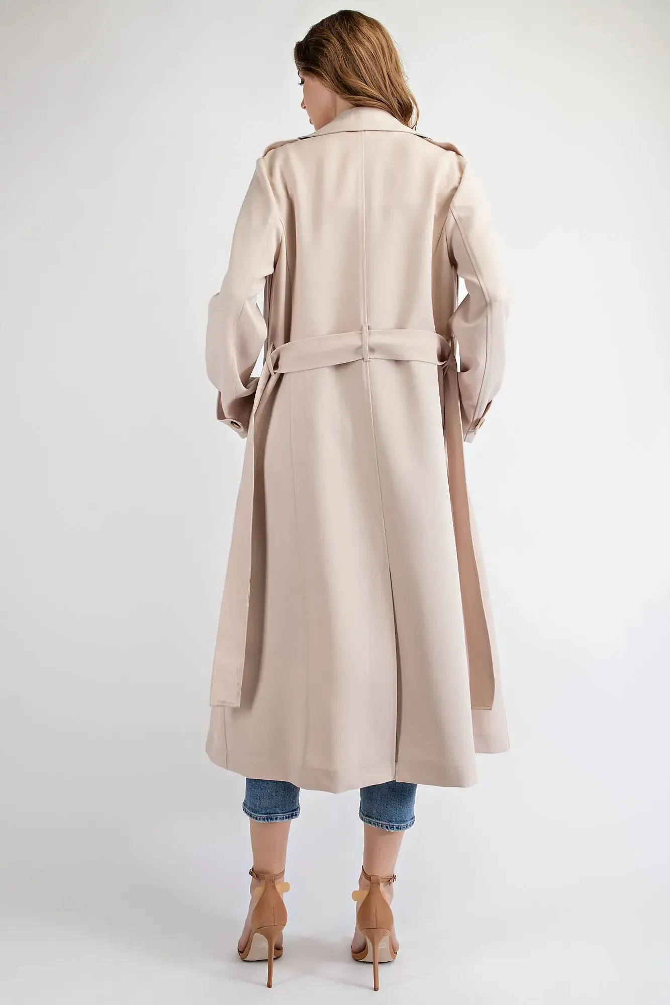 Say So  Double Breasted Trench Coat