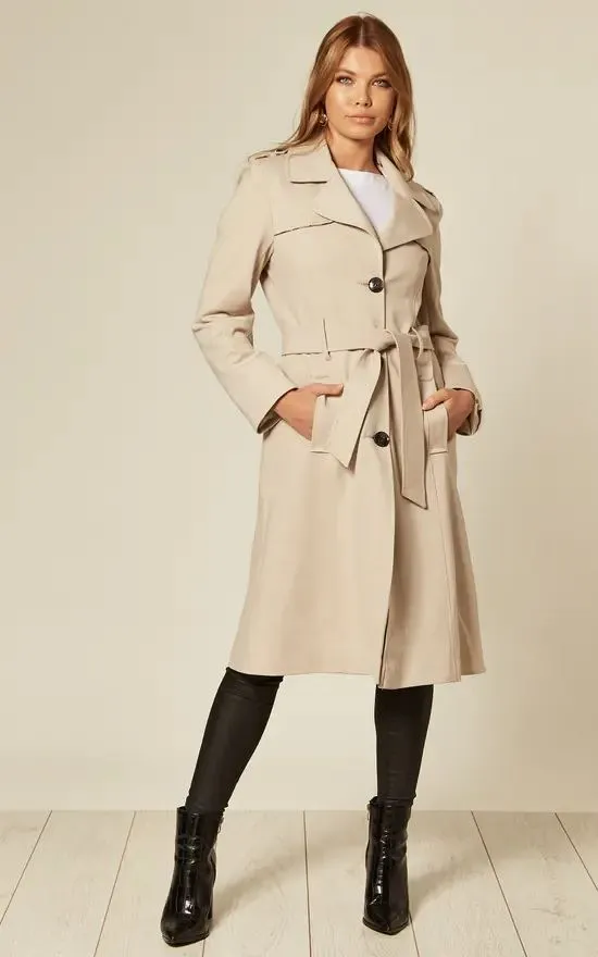 Spring/Summer Lightweight Military Duster Trench Coat