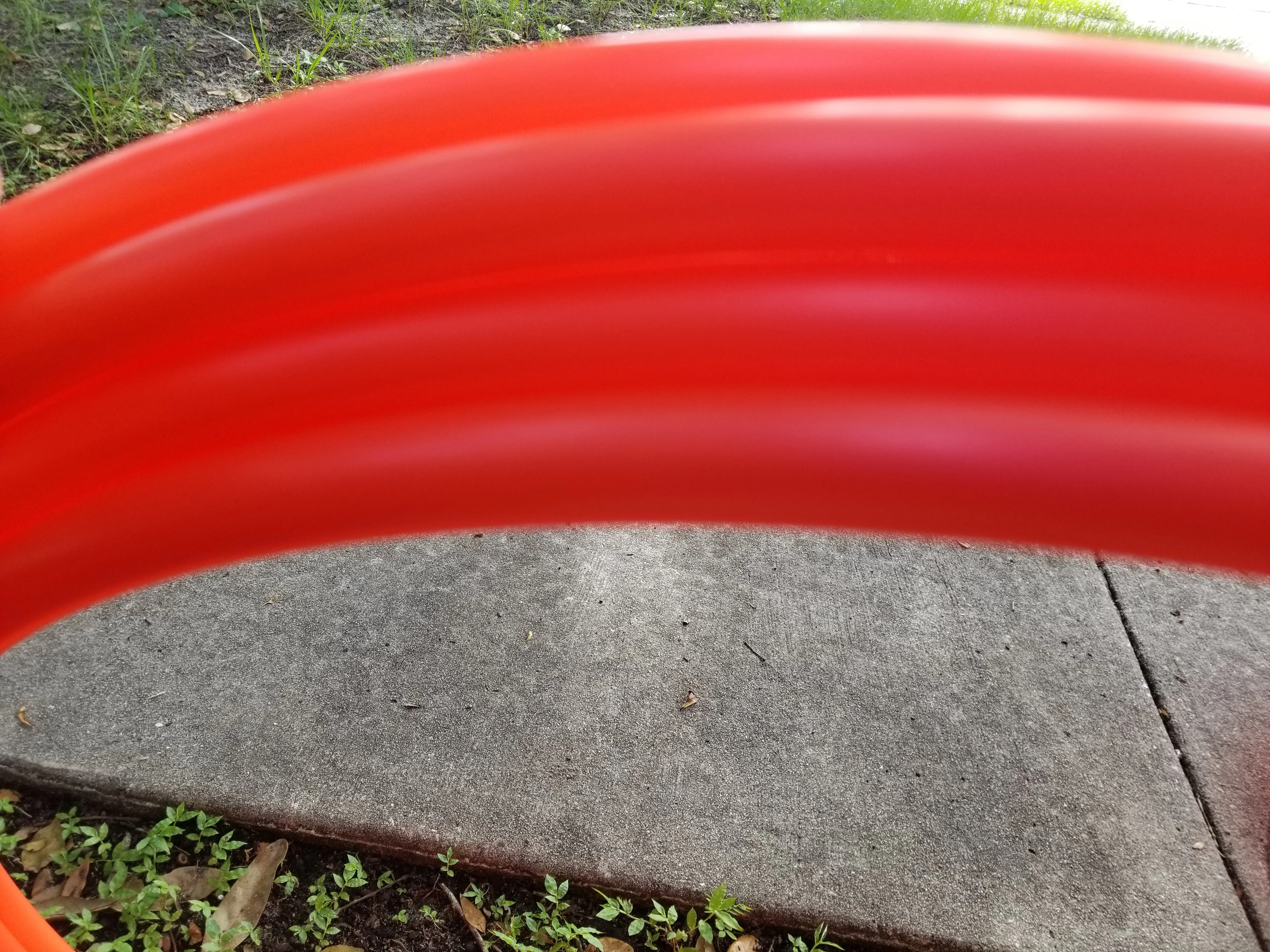 UV Red Polypro Bare Hoop 5/8