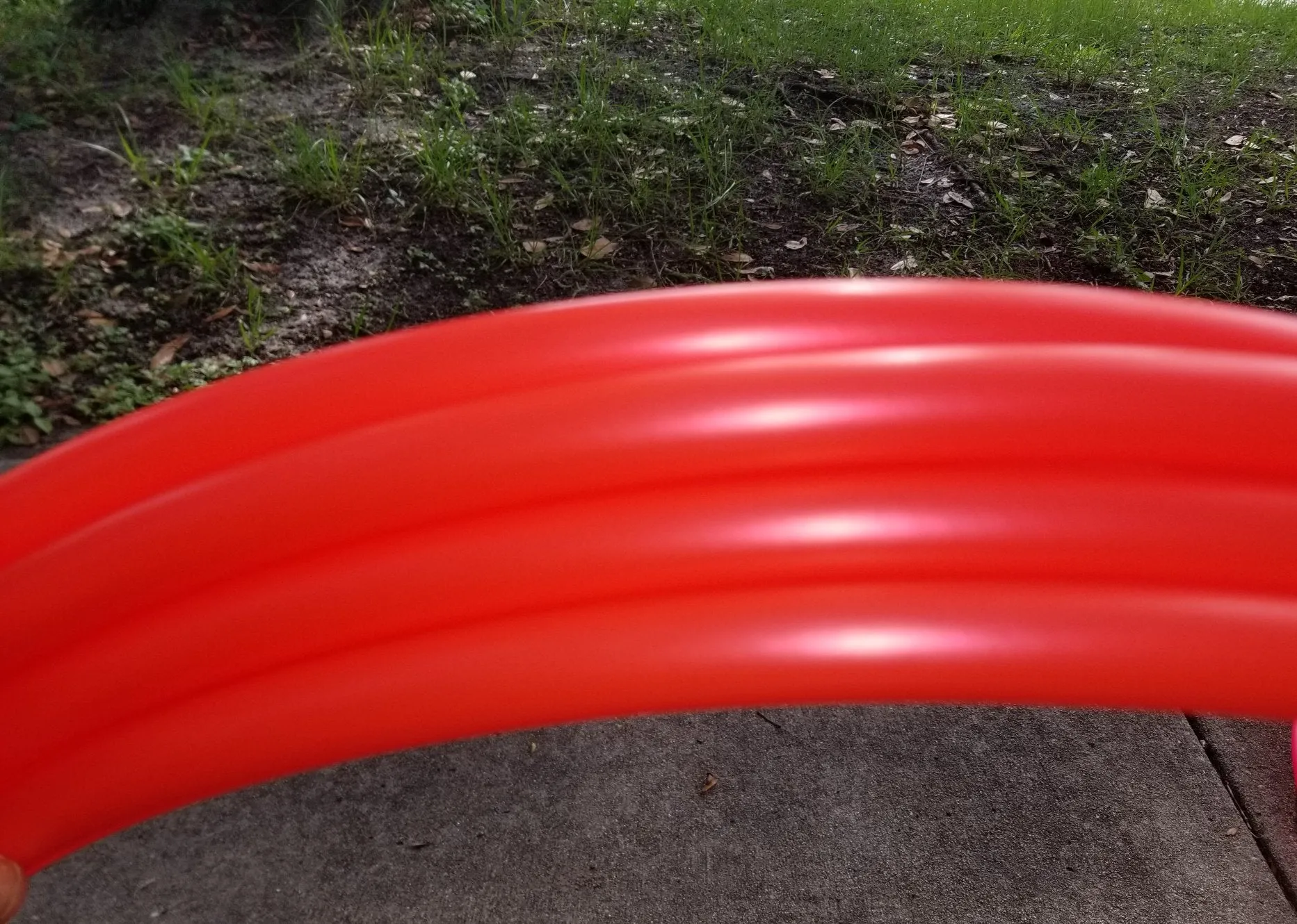 UV Red Polypro Bare Hoop 5/8