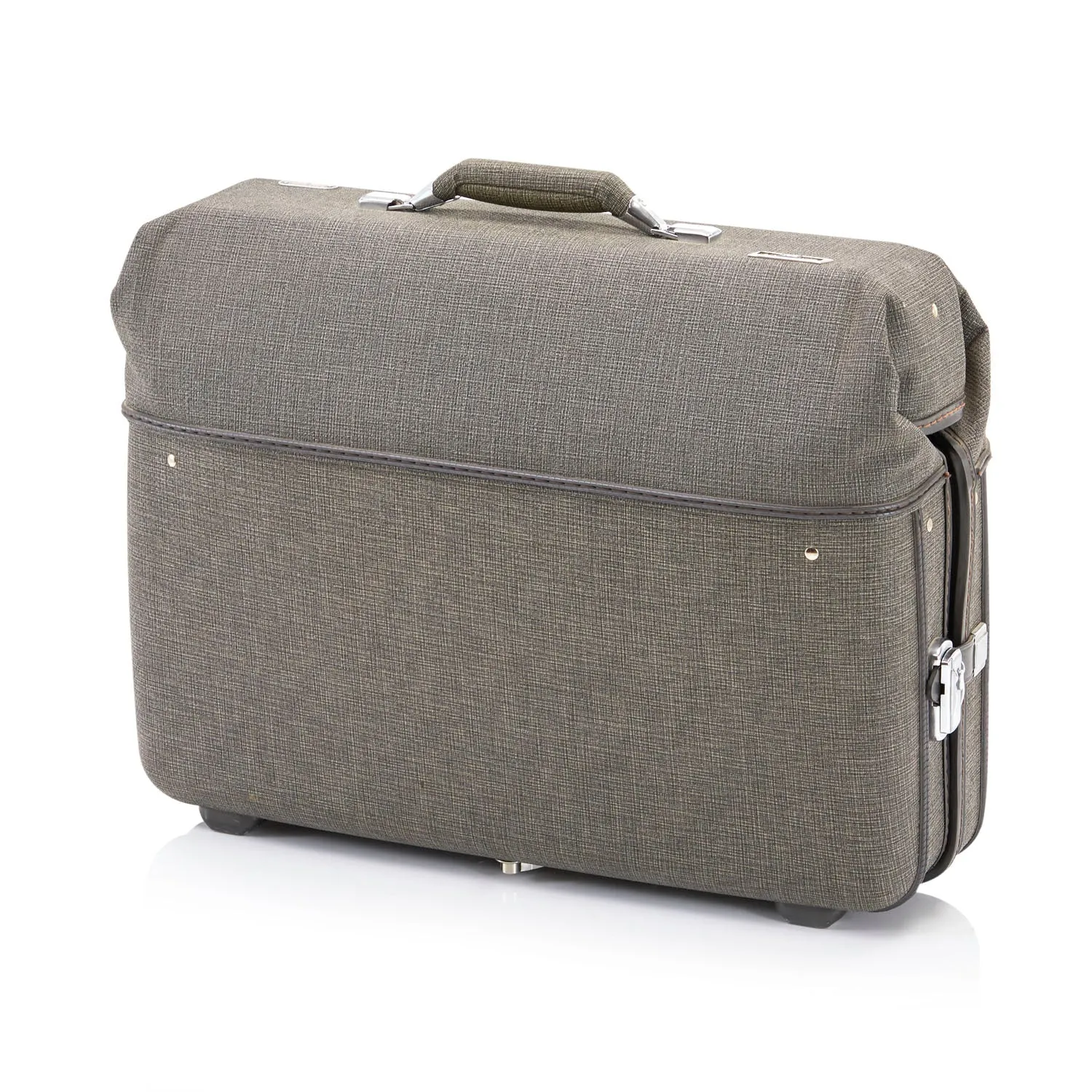 Vintage Grey Travel Suitcase