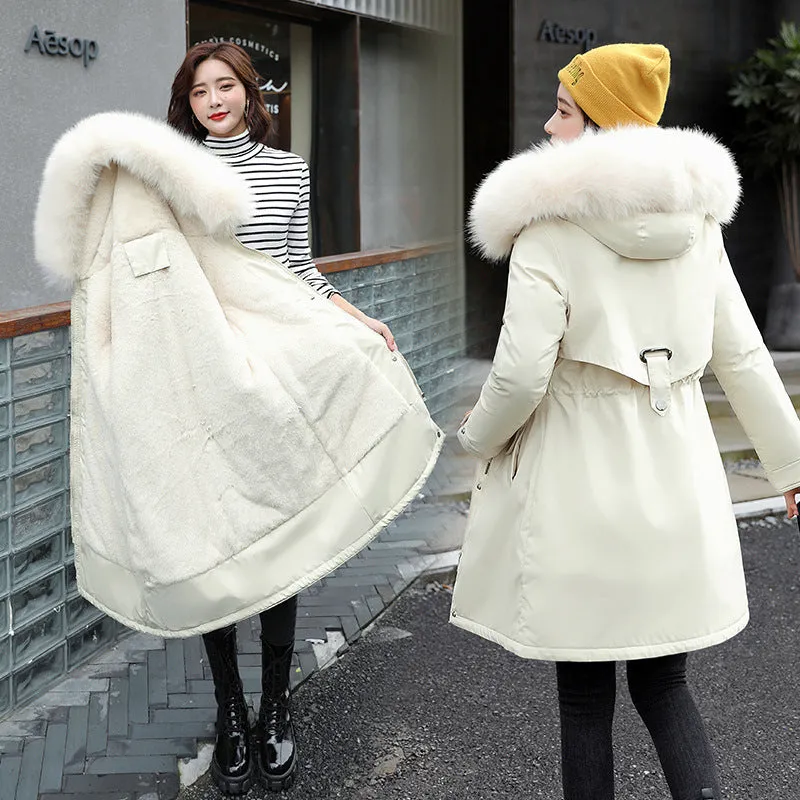 Women Wool Cotton-Padded Winter Jacket